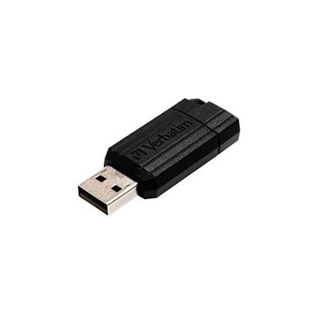 Clé USB 64Go Verbatim PinStripe Noir