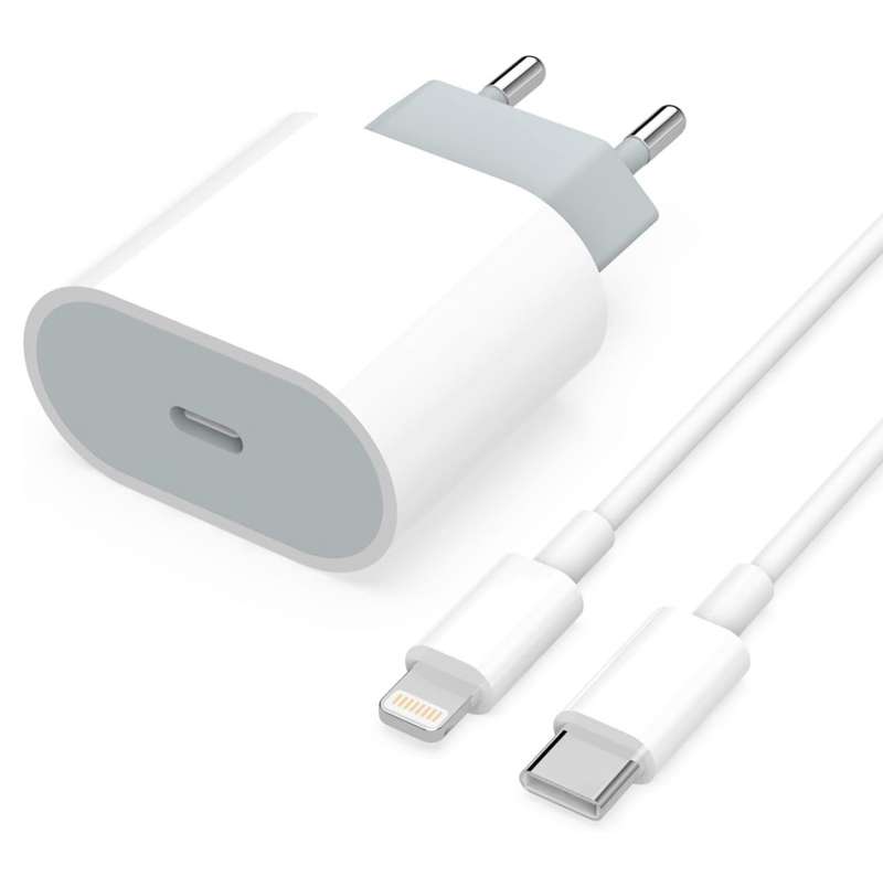Chargeur iPhone, 20 W Chargeur USB C Charge Rapide et Câble iPhone